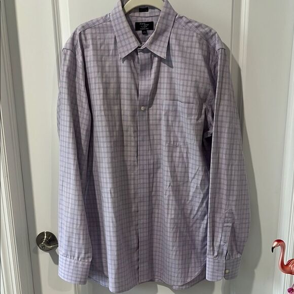 J. Crew Lavender Check Dress Shirt - Picture 1 of 7
